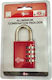 Silca Padlock Combination Shackle 40mm Red