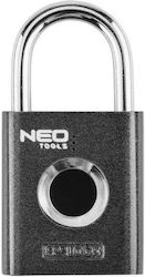 Neo Tools Λουκέτο με Δακτυλικό Αποτύπωμα 25mm