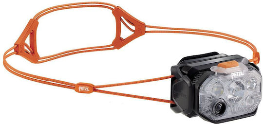 Petzl Rechargeable LED Headlamp IPX4 with Maximum Brightness 1200lm Swift Rl