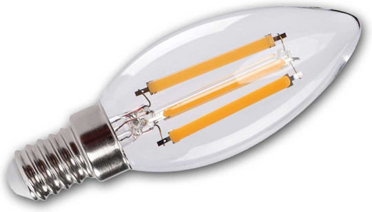 Kanlux LED Bulb 3.8W 97mm For E14 Socket And C35 Shape Warm White 806 Lumen
