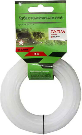 Linii Pentru Motocoase Steaua Profil Farm 2.7 Mm 15 M