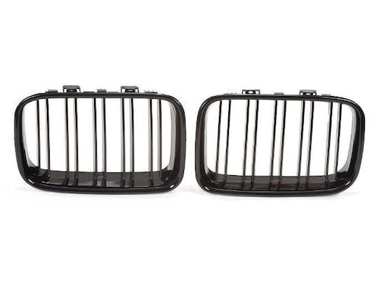 Diederichs 227920 Mask BMW 3 E36 90-96 M4 Look Double Grille Black Glossy 2 Pieces