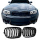 Carro 190459 Mask Hearts BMW Series 1 F20 F21 11-15 M4 Look Double Grille Black Glossy 2 Pieces