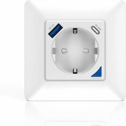 Immax Μονή Πρίζα Ρεύματος με 1 Θύρα USB Immax Μονή Πρίζα Ρεύματος με 1 Θύρα USB
