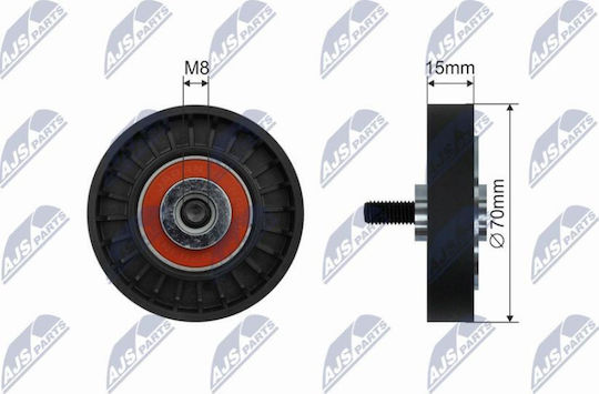 Idler Pulley Poly-v Belt Renault Clio Ii 1998-2016 1.6l Hatchback Renault Clio Ii 1998-2016 1.4l Hatchback Renault Kangoo 1997-0 1.4l Mpv