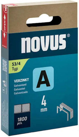 Staples Stapler Type A 53 4 Mm Novus 1800 Pieces