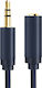 Cabletime 3.5mm Jack Cable 3.5mm Male - 3.5mm Female Blue 15m With Gold Plated Terminals CT-AV302-H11G