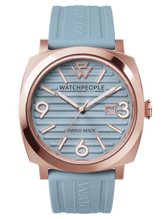 Ice Womens Watch 45mm Battery With Blue Metal Bracelet
