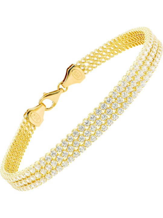 Xrisokosmima Women's Riviera Bracelet in 14K Gold with Zircon