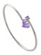 Loisir Women's Bracelet Handcuff Steel with Zircon