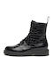Ghete De Piele Dama Ankle Boots Negre