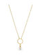Loisir Necklace Made of Steel with Pearls