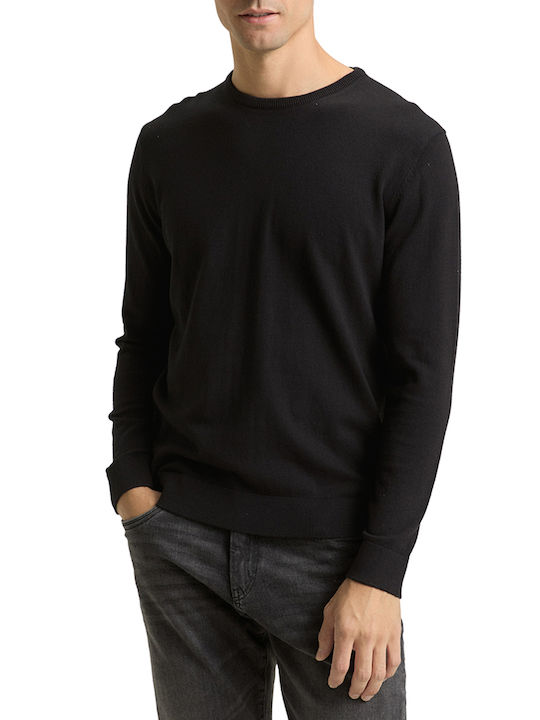 Tom Tailor Basic Μπλούζα Μακρυμάνικη Black