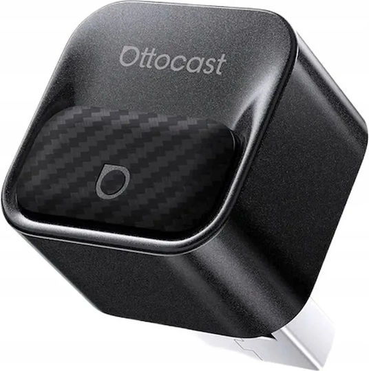 Ottocast Mini Pico Ασύρματος Αντάπτορας Carplay Android Auto Μαύρο Ca525-t3