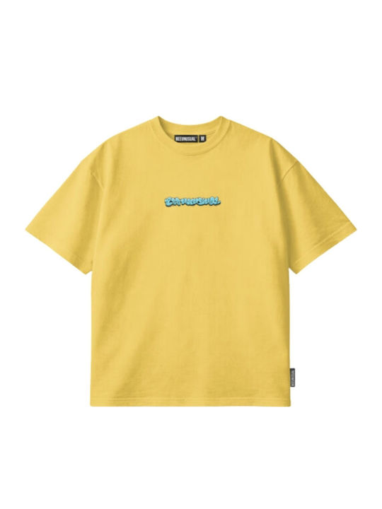 Bee Unusual The Problem Tag Short Sleeve T-shirt Yellow
