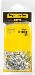Rivets 3.0x10mm 50pcs Tmp