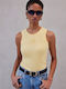 Women's Sleeveless Blouse Butter Yellow
