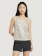 Women's Sleeveless Beige Blouse