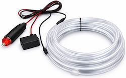 El Wire Ambient Осветление 3m 12v Бял Запалка