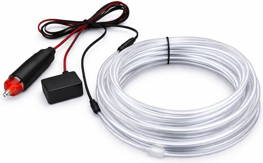 El Wire Ambient Осветление 3m 12v Бял Запалка