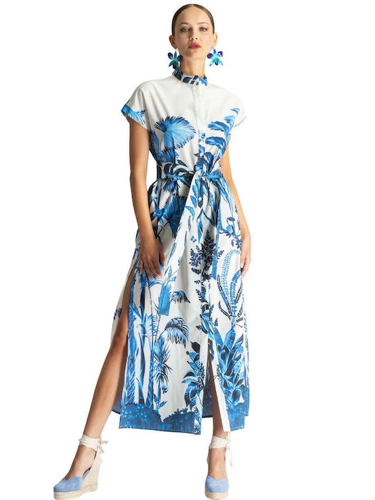 Καλοκαιρινό Maxi Σεμιζιέ Φόρεμα Floral