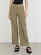 Women's Fabric Trousers Beige