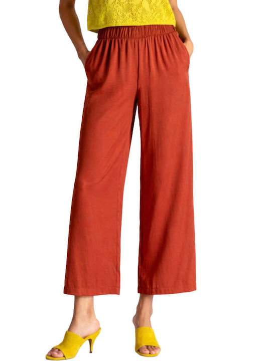Moutaki Women's Fabric Trousers Red