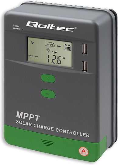 Qoltec Ρυθμιστής Φόρτισης MPPT 12V 20A