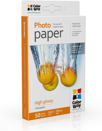 ColorWay Φωτογραφικό Χαρτί Gloss για Εκτυπωτές Inkjet 25 Φύλλα