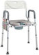 Costway Scaun De Toaletă Cu Spătar 2000ml JH10031SL