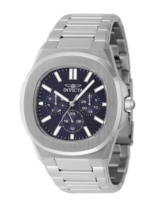 Invicta Herrenuhr 41mm Batterie mit Silber Meta...