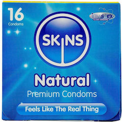 Skins Презервативи Premium 16 бр 52 мм Natural