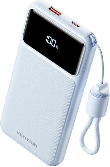 Vention XGY40 Power Bank 20000mAh 22.5W with USB-A Port and USB-C Port Blue