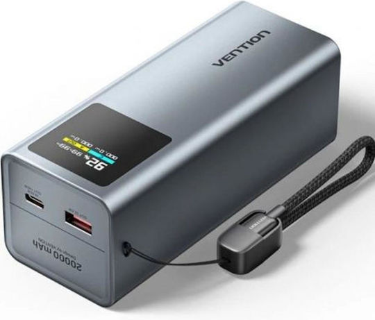 Vention FKC Power Bank 20000mAh 100W με Θύρα USB-A και Θύρα USB-C Power Delivery Γκρι