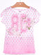 Kids Clothing Set with Pants Summer 2 Pieces Pink 14-00511-042-Roz