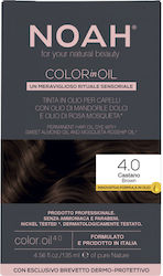Permanent Oil-based Ammonia-free Hair Dye 4.0 Chestnut Brown 135ml Permanent Oil-based Ammonia-free Hair Dye 4.0 Chestnut Brown 135ml