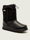 Leder Kinderstiefel Schwarz