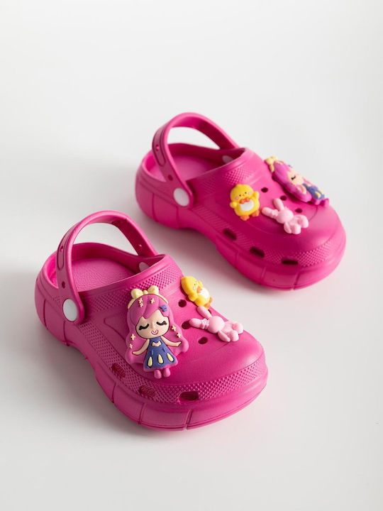Sabot de Plajă pentru Copii Fuchsia PK26-151-0141-2-FUCHSIA