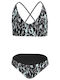 Nike Lace Up Kids Swimwear Bikini Black