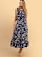 Midi Skirt Floral Multicolour