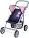 Knorrtoys Liba Dolls Pushchair Princess Blue Foldable Adjustable Height 33 to 59 Cm