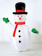 Inflatable Snowman 1 Led Rgb Steady Green Cable 2m Adapter 12v Ip44 Height 1800mm X07003439