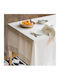 Kotonia Home Τραπεζομάντηλο Βαμβακερό White 110x110εκ.