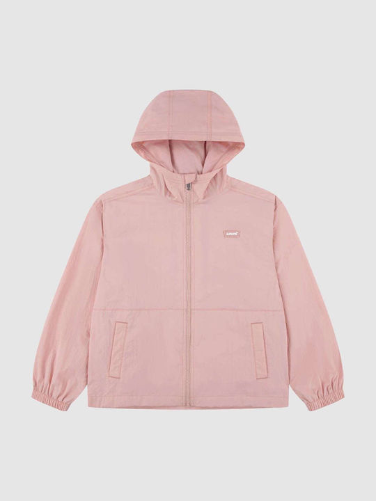 Kids Casual Windproof Jacket Pink