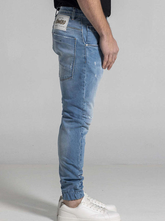 Pantalon De Blugi Pentru Bărbați Cu Fit Regular Albastru