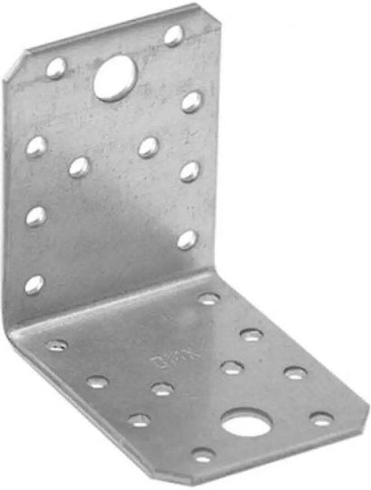 Domax Corner Shelf Made of Metal in Silver Colour 70x70mm