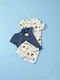 Kids Set with Shorts Summer 2pcs White