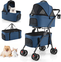 Costway Hundetragetaschen Bis 15kg Blau