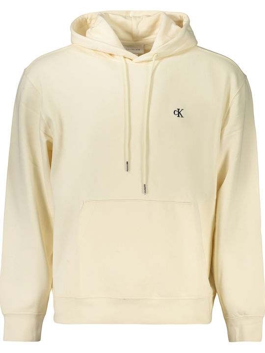 Calvin Klein Sweatshirt with Hood Beige