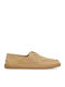 Leather Men's Moccasins in Beige Colour